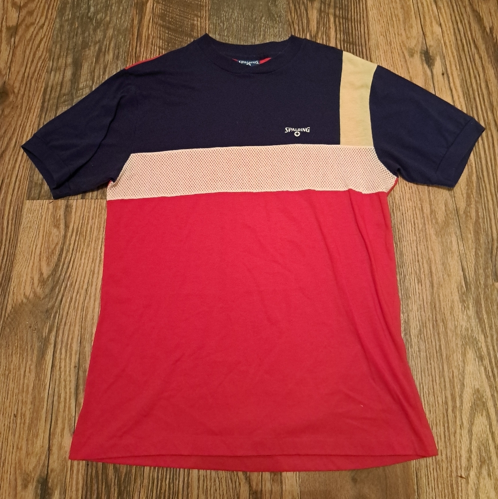 Vintage Spalding Colorblock shirt Size L